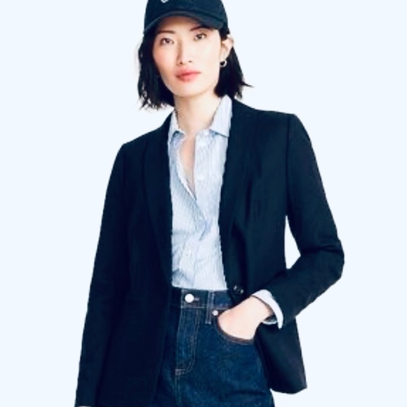 J. CREW Willa Blazer Jacket
Womens Navy Blue Italian Wool, navy - Picture 5 of 8